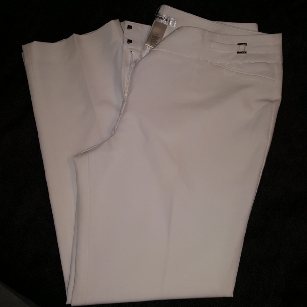 Dress Barn White Women's Lined Slacks